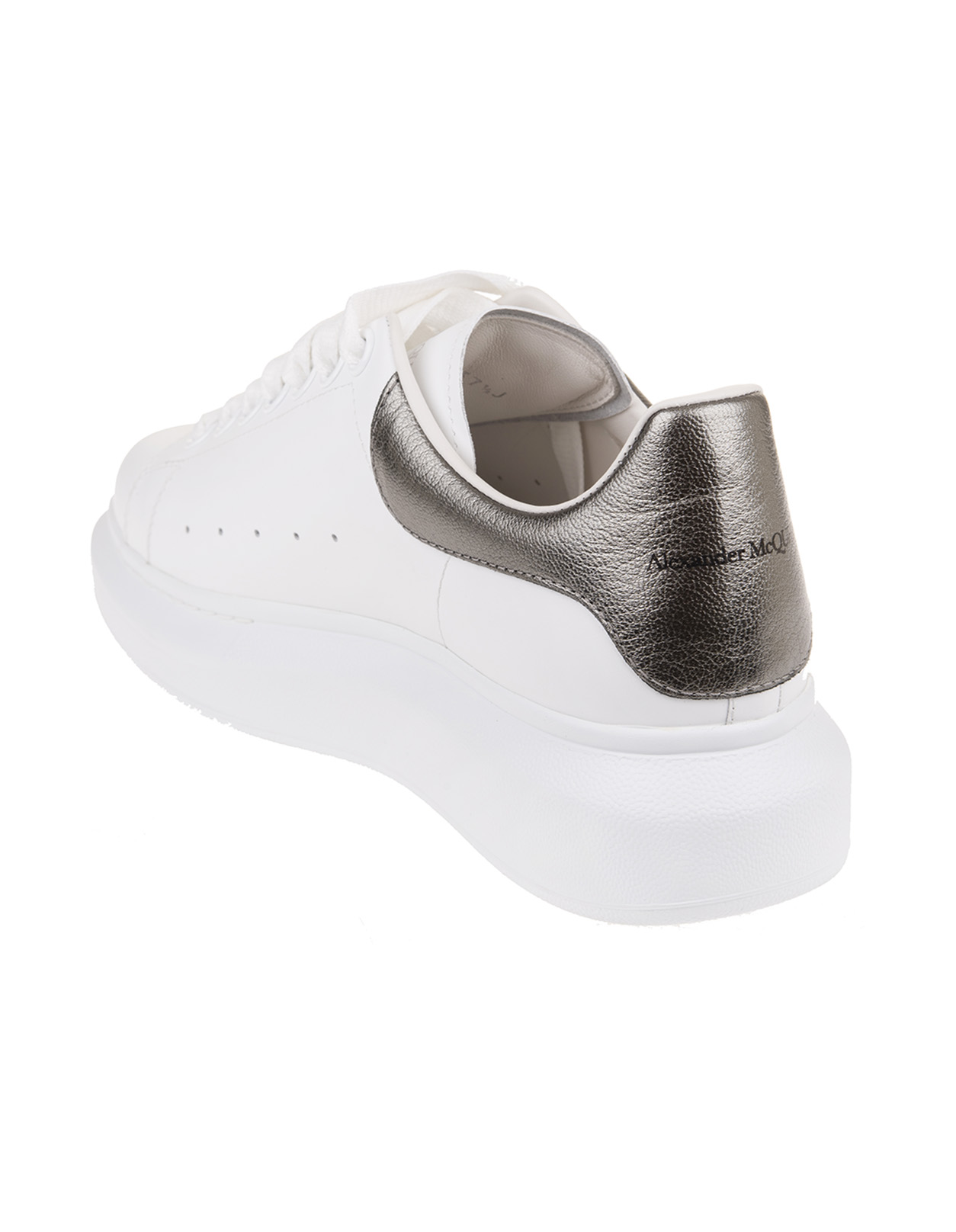 Alexander mcqueen trainers store white and grey